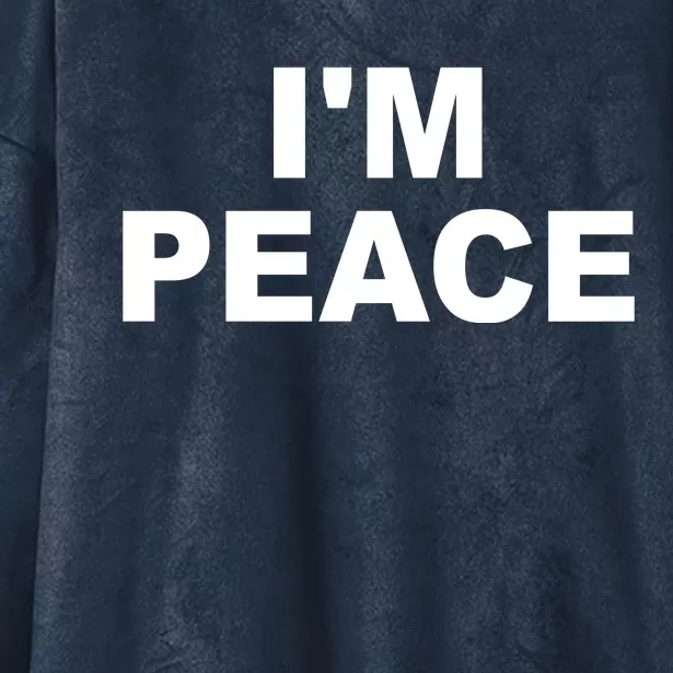 I'm Peace Hooded Wearable Blanket