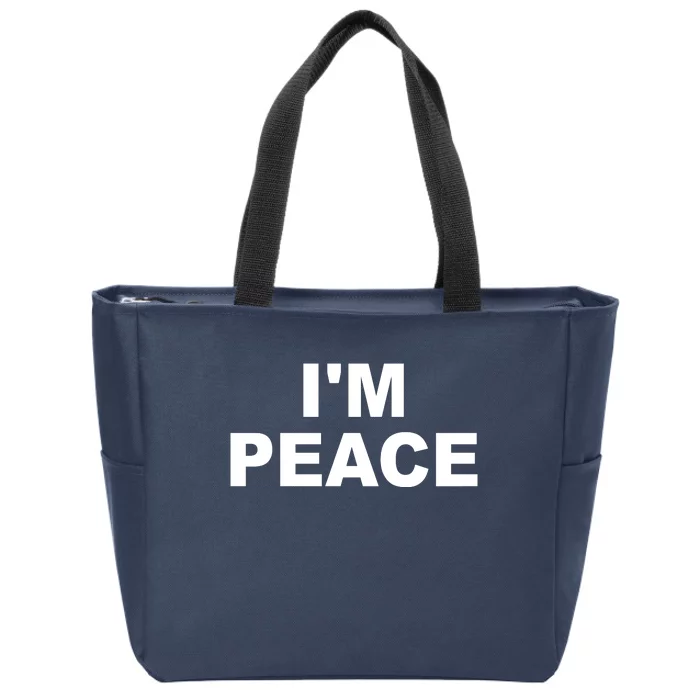 I'm Peace Zip Tote Bag