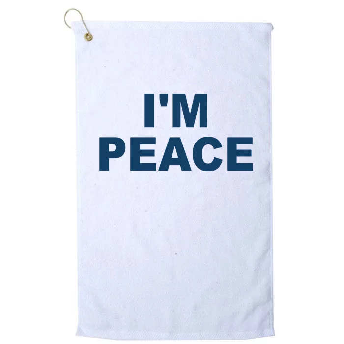 I'm Peace Platinum Collection Golf Towel