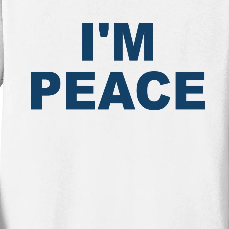 I'm Peace Kids Long Sleeve Shirt