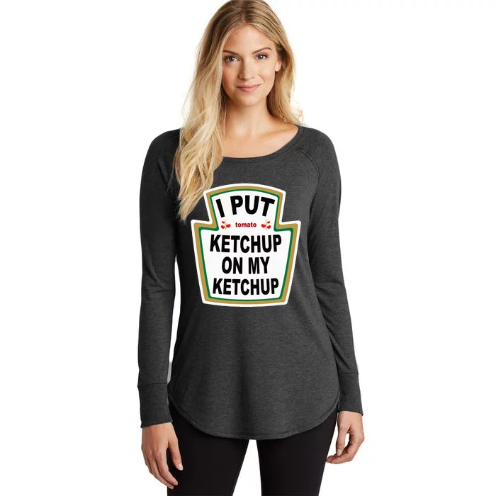 I Put K.E.T.Ch.U.P On Funny Tomato Women's Perfect Tri Tunic Long Sleeve Shirt