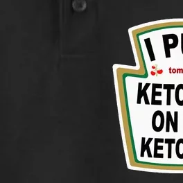 I Put K.E.T.Ch.U.P On Funny Tomato Dry Zone Grid Performance Polo