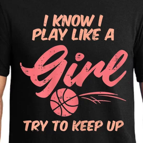 I PLay Like Basketball Cute Player Baller Pajama Set