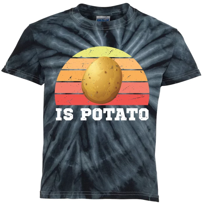 Is Potato Late Show Retro Vintage Colbert Kids Tie-Dye T-Shirt