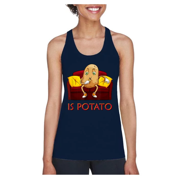 Is Potato Late Night Show Funny IS POTATO Women's Racerback Tank