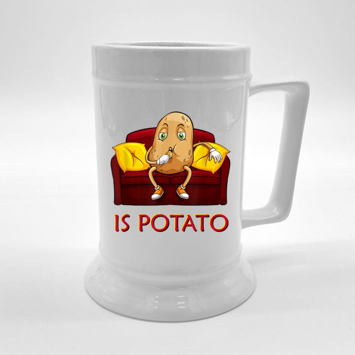 Is Potato Late Night Show Funny IS POTATO Front & Back Beer Stein