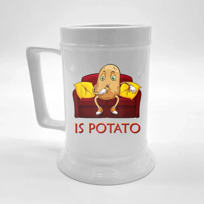 Is Potato Late Night Show Funny IS POTATO Front & Back Beer Stein