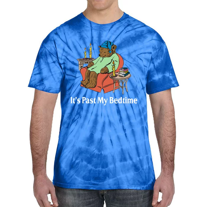 It's Past My Bedtime Funny Bear Lover Reading Gifts Tie-Dye T-Shirt