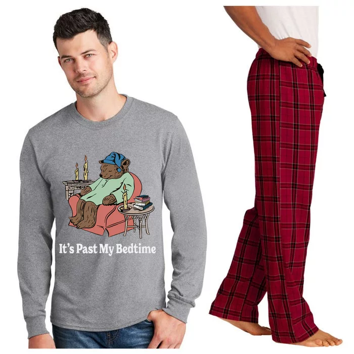 ItS Past My Bedtime Sleepy Bear Time Reading Long Sleeve Pajama Set