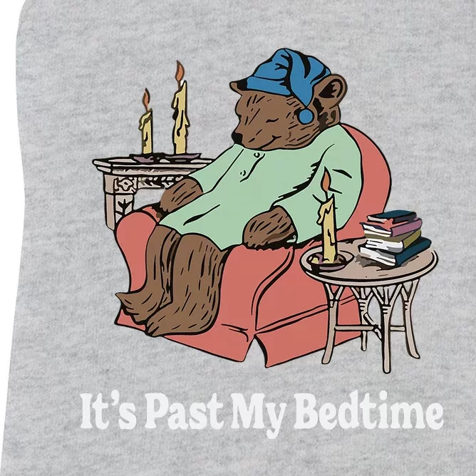 ItS Past My Bedtime Sleepy Bear Time Reading Women's Racerback Tank