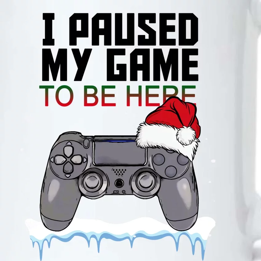 I Paused My Game To Be Here Christmas Gamer Black Color Changing Mug