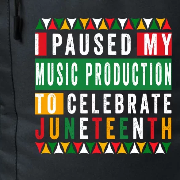 I Paused My Music Production To Celebrate Junenth 1865 Cute Gift Daily Commute Backpack