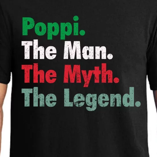 Italian Poppi Man Myth Legend Father Dad Uncle Pajama Set