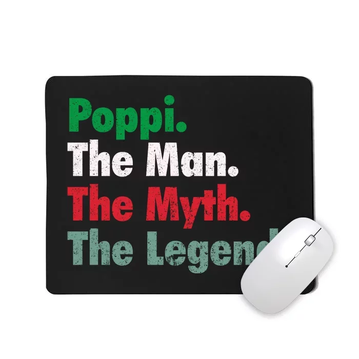 Italian Poppi Man Myth Legend Father Dad Uncle Mousepad