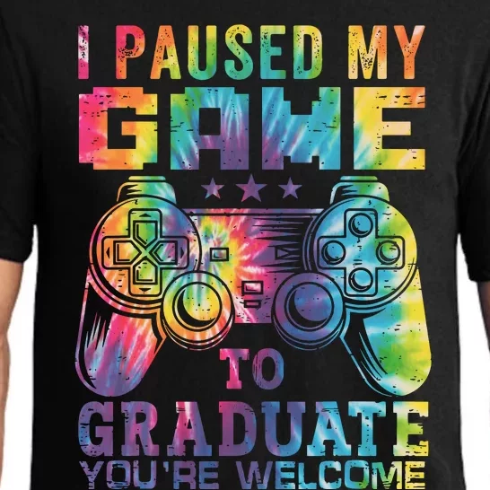 I Paused My Game To Graduate Video Gamer Graduation Men Boy Pajama Set