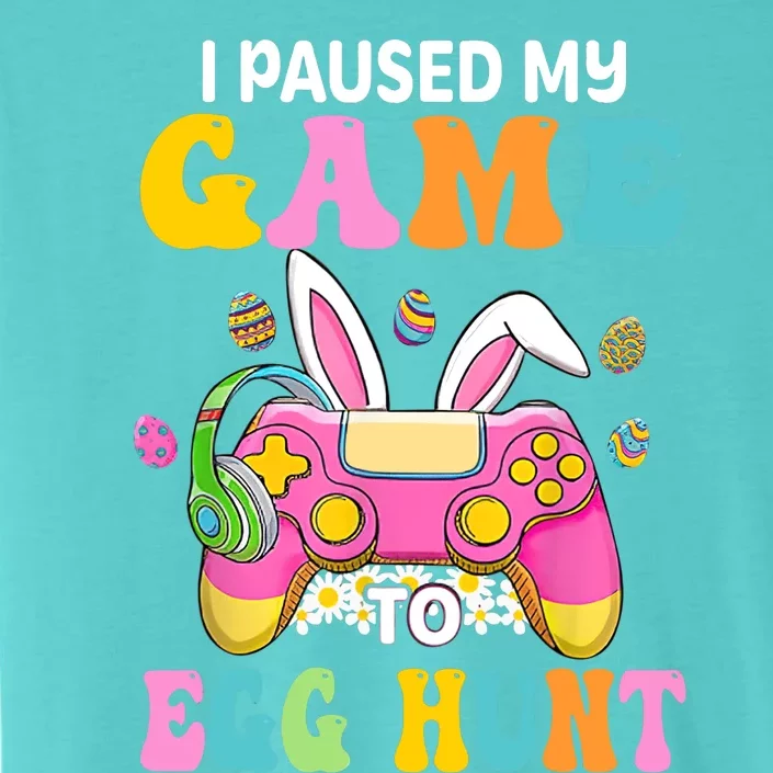 I Paused My Game To Egg Hunt Easter Funny Gamer Boy ChromaSoft Performance T-Shirt