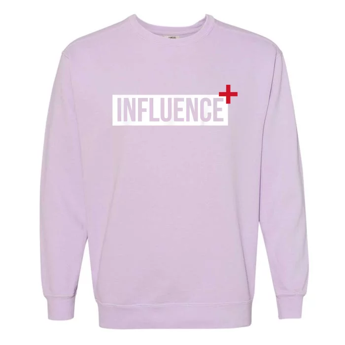 Influence Positively Motivational Garment-Dyed Sweatshirt