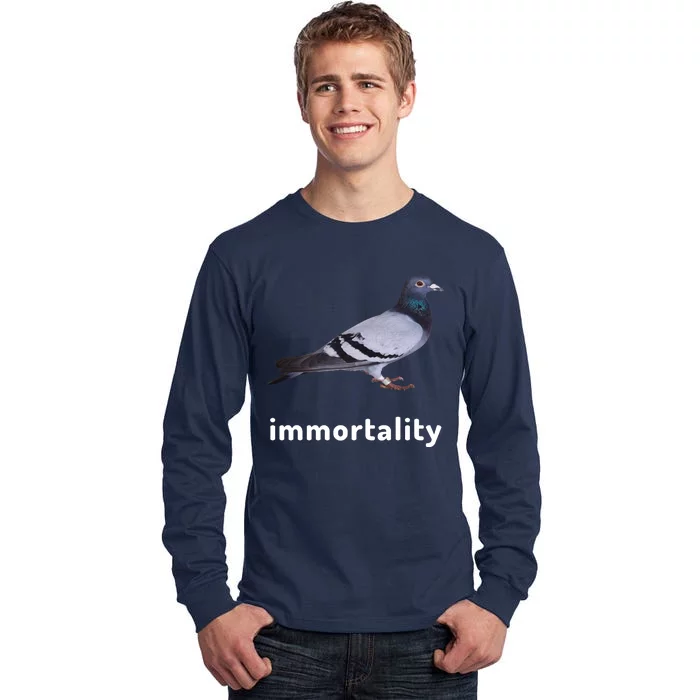 Immortality Pigeon Meme Oddly Weirdcore Tall Long Sleeve T-Shirt