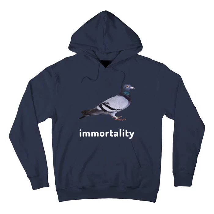 Immortality Pigeon Meme Oddly Weirdcore Tall Hoodie