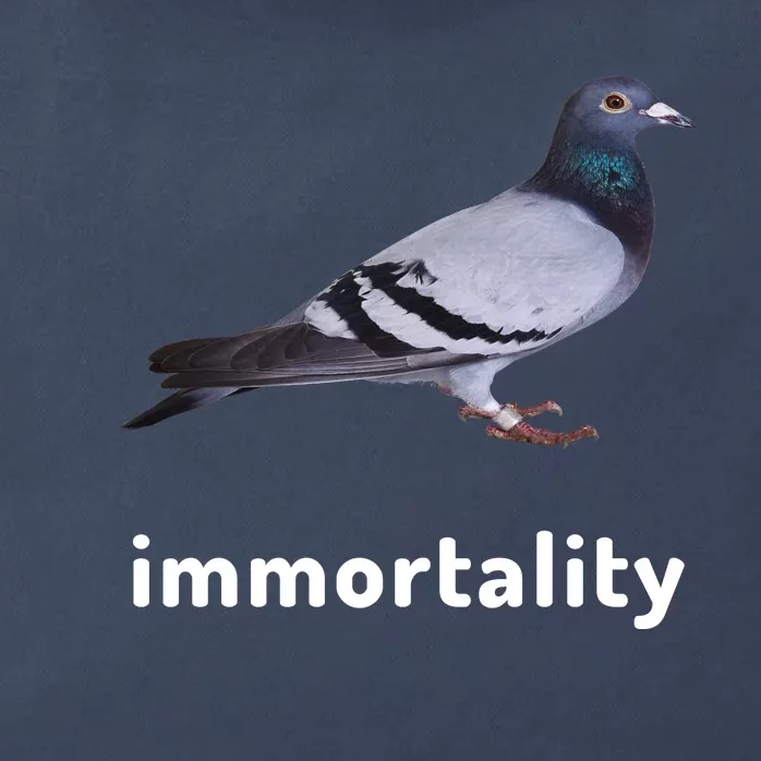 Immortality Pigeon Meme Oddly Weirdcore Zip Tote Bag