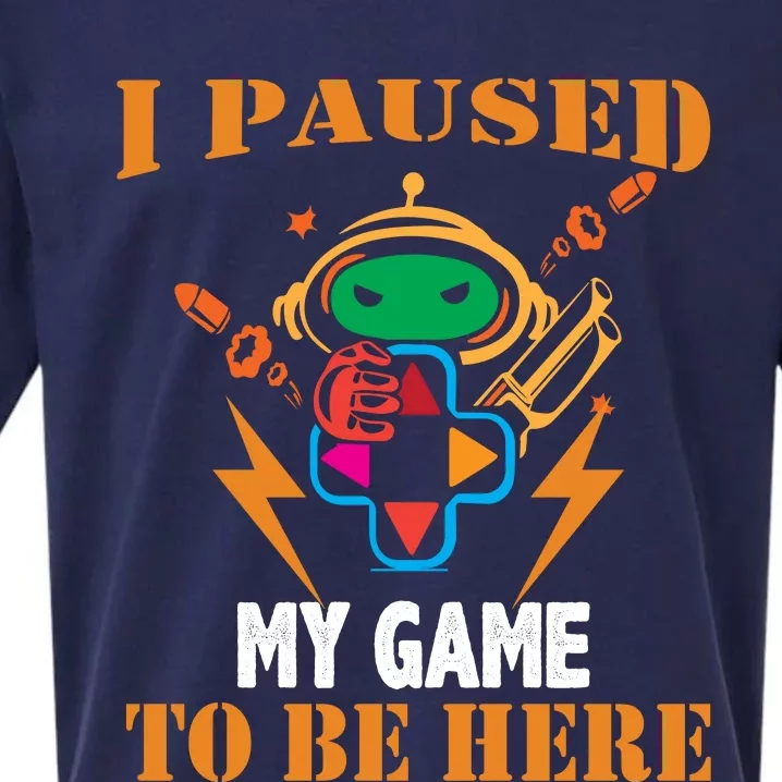 I PAUSED MY GAME Sueded Cloud Jersey T-Shirt