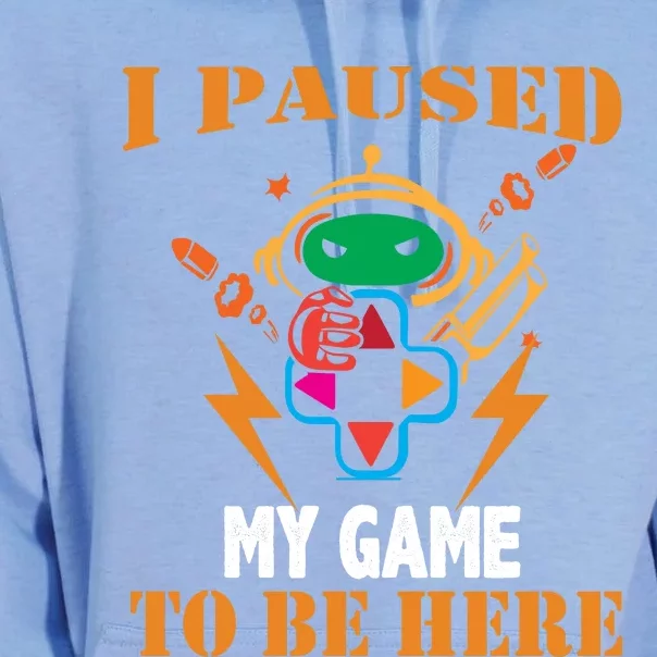 I PAUSED MY GAME Unisex Surf Hoodie