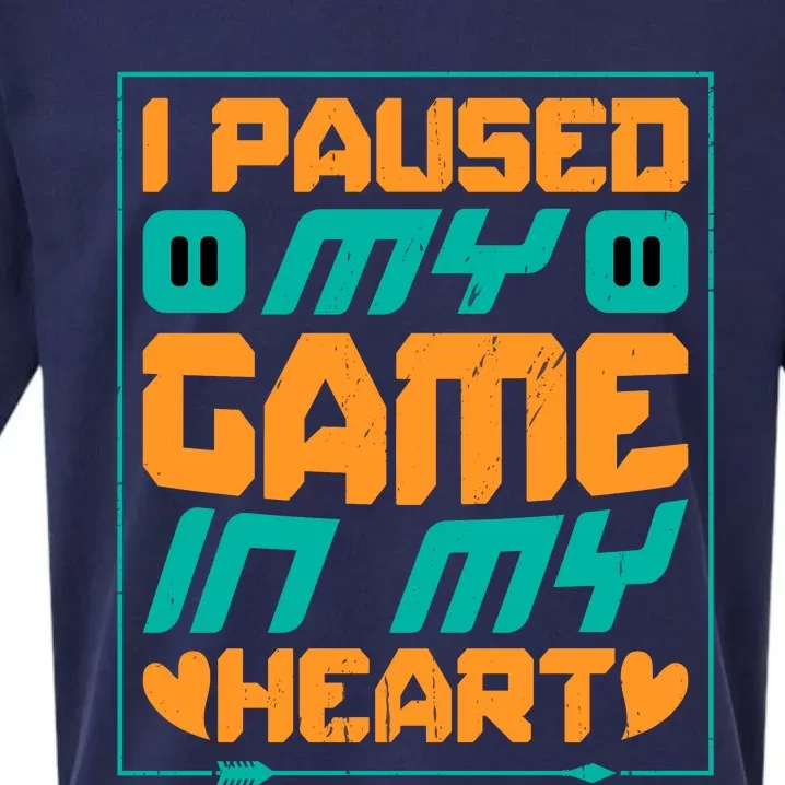 I Paused My Game T Sueded Cloud Jersey T-Shirt