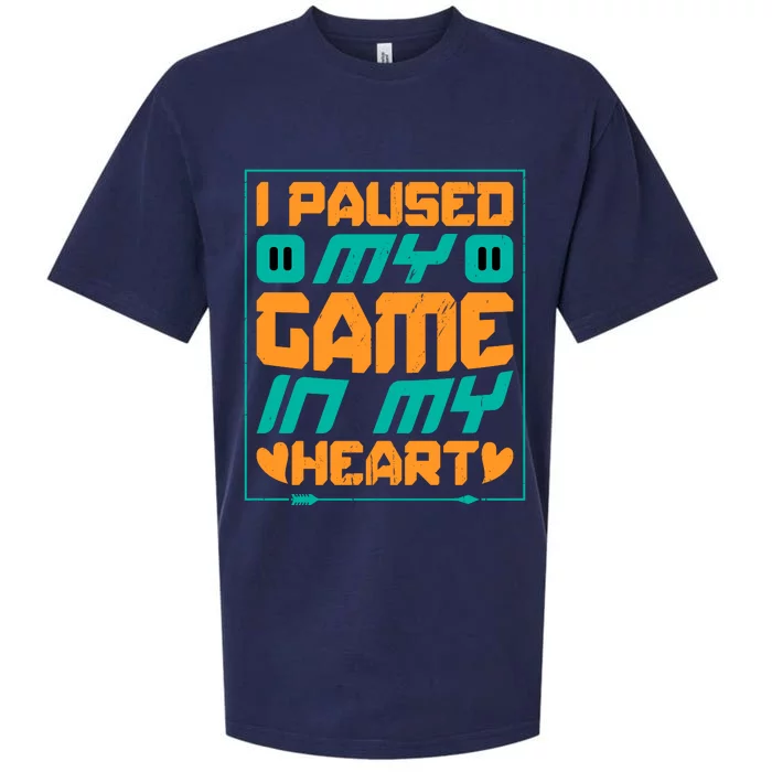 I Paused My Game T Sueded Cloud Jersey T-Shirt