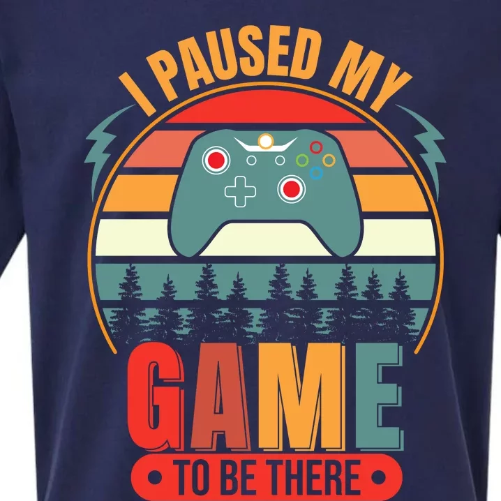 I Paused My Game Sueded Cloud Jersey T-Shirt