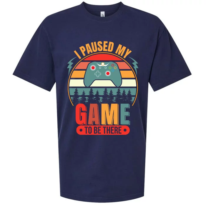 I Paused My Game Sueded Cloud Jersey T-Shirt