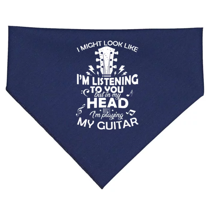 I'm Playing My Guitar USA-Made Doggie Bandana