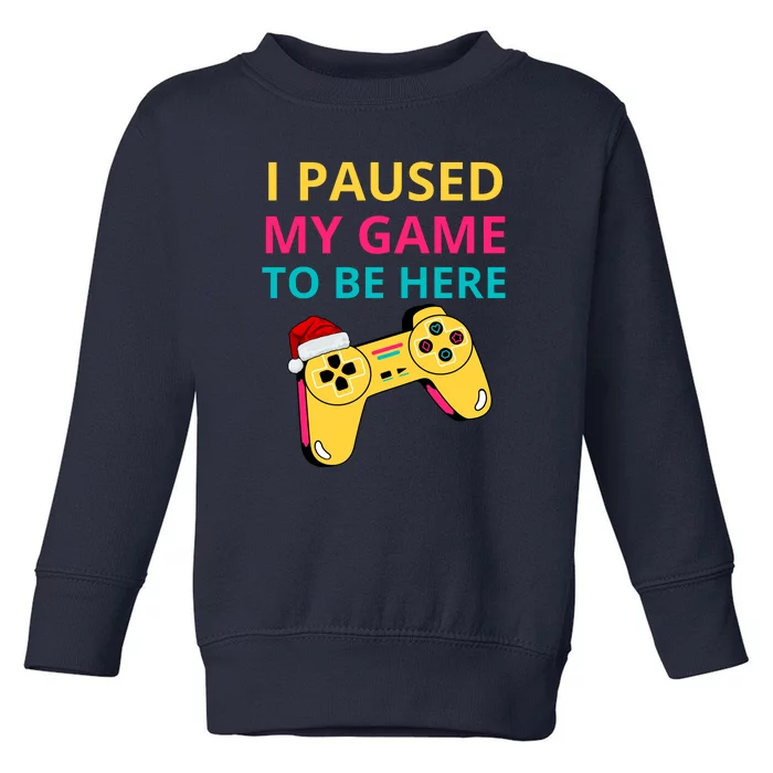 I Paused My Game To Be Here Toddler Sweatshirt