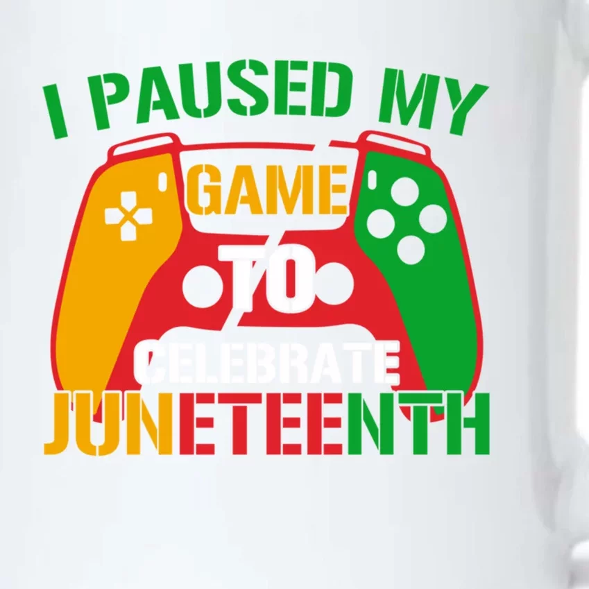 I Paused My Game To Celebrate Junenth Black History Month Gift Black Color Changing Mug