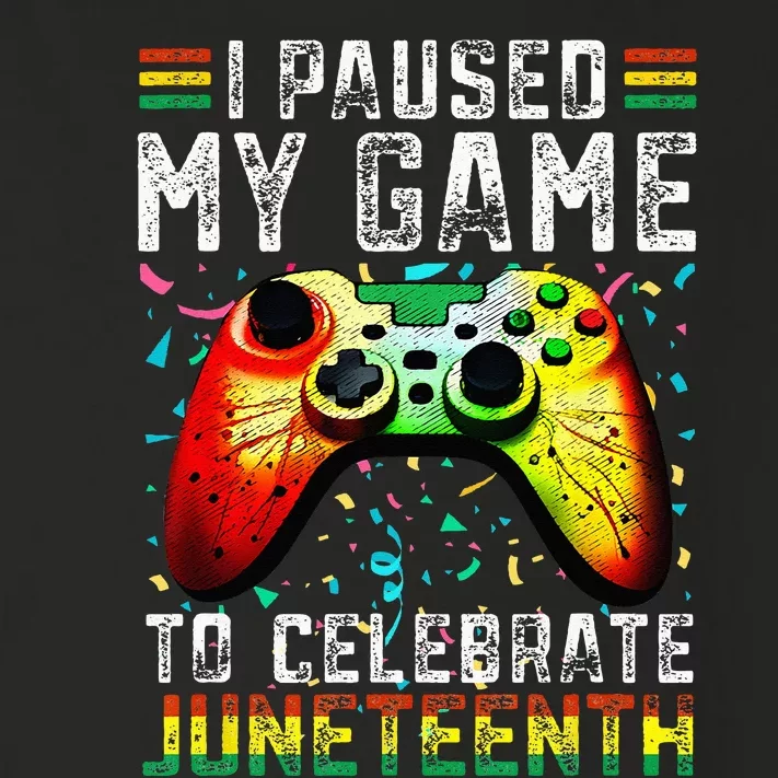 I Paused My Game To Celebrate Juneteenth Funny Black Gamers Toddler Long Sleeve Shirt