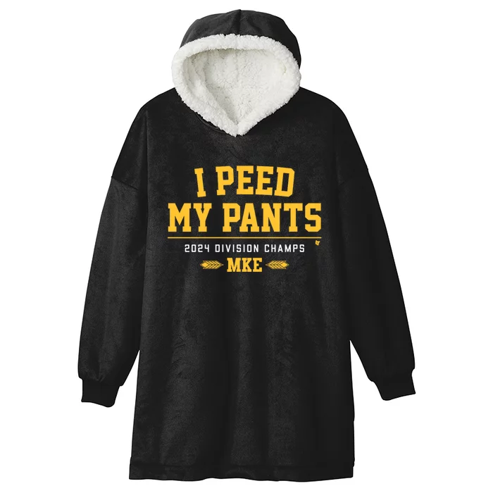 I Peed My Pants Milwaukee Baseball Division Champs Hooded Wearable Blanket