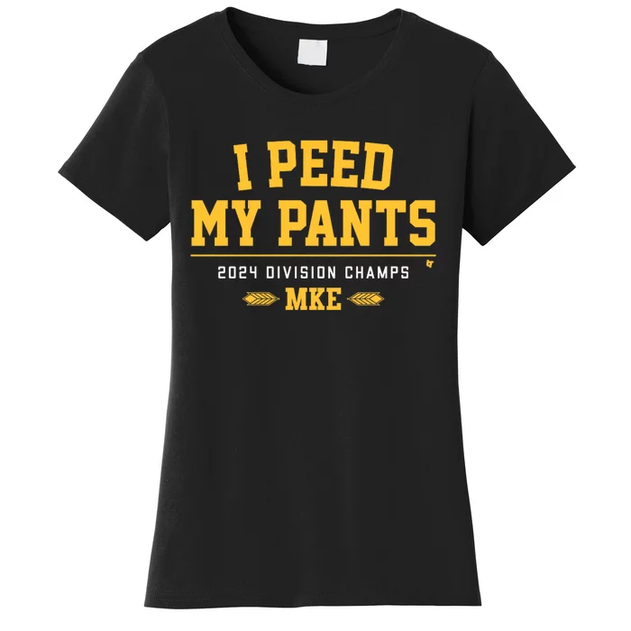 I Peed My Pants Milwaukee Baseball Division Champs Women's T-Shirt