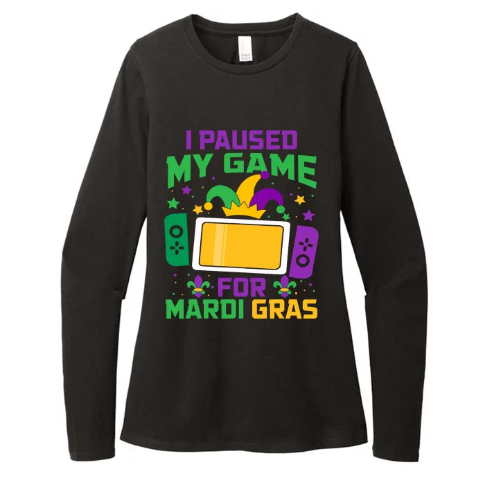 I Paused My Game For Mardi Gras Video Game Controller Womens CVC Long Sleeve Shirt