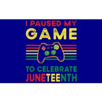 I Paused My Game To Celebrate Juneteenth Gamer Cool Gift Bumper Sticker