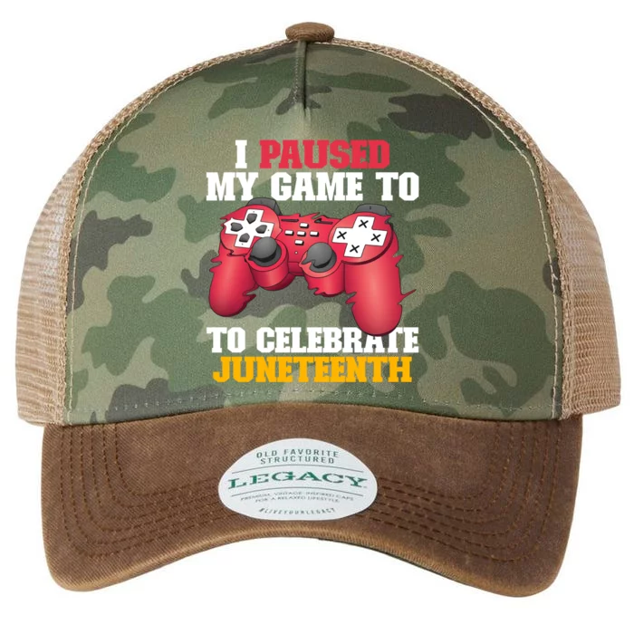 I Paused My Game To Celebrate Juneteenth Freedom Day Gift Legacy Tie Dye Trucker Hat