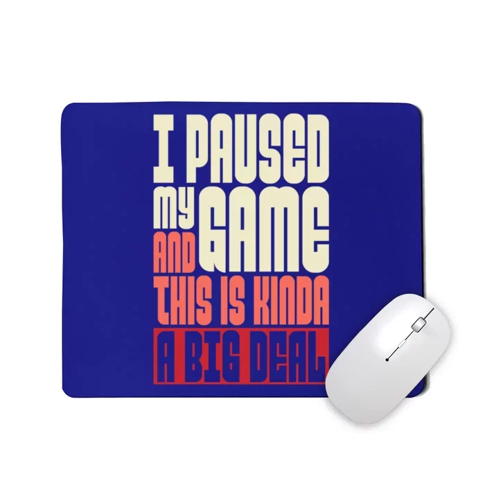 I Paused My Game And This Is Kinda A Big Deal Gift Mousepad