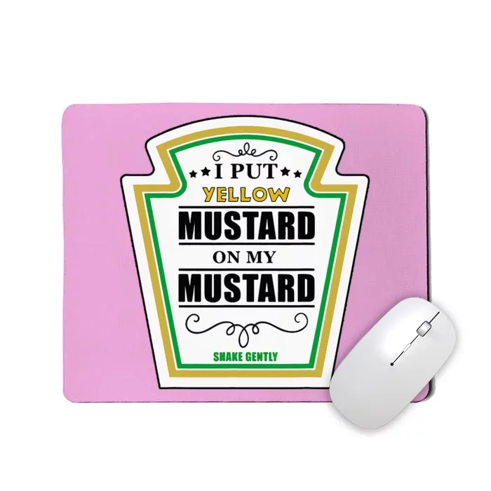 I Put Mustard On My Mustard Halloween Couple Team Mousepad