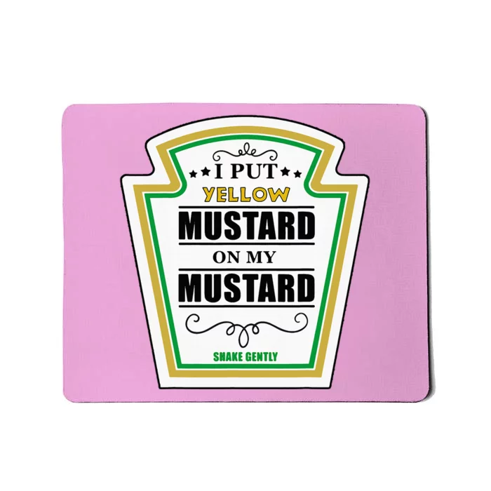 I Put Mustard On My Mustard Halloween Couple Team Mousepad