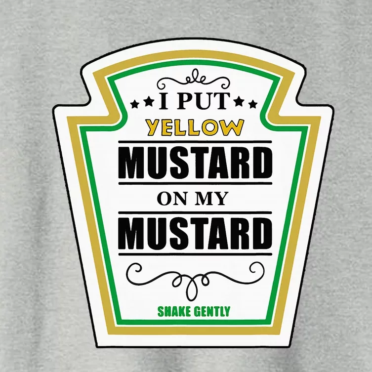 I Put Mustard On My Mustard Halloween Couple Team Women's Crop Top Tee