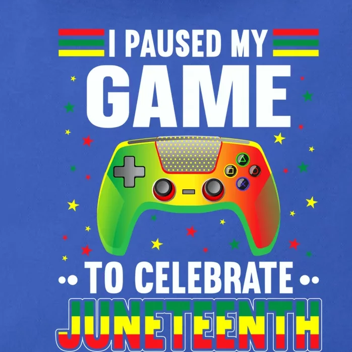 I Paused My Game To Celebrate Juneteenth Independence Day Gift Zip Tote Bag