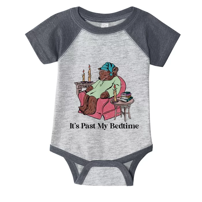 ItS Past My Bedtime Funny Bear Sleeping Infant Baby Jersey Bodysuit