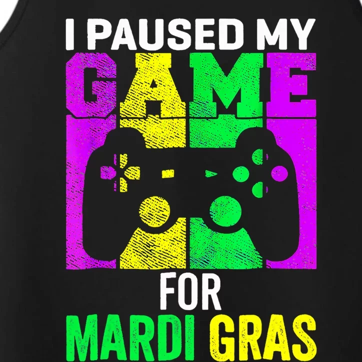 I Paused My Game For Mardi Gras Performance Tank