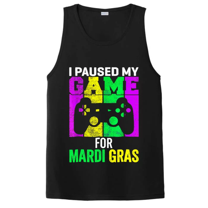 I Paused My Game For Mardi Gras Performance Tank