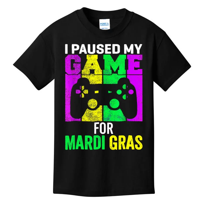 I Paused My Game For Mardi Gras Kids T-Shirt