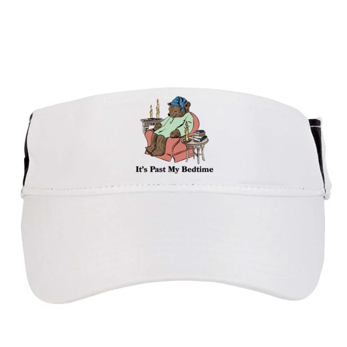 ItS Past My Bedtime Bear Taking A Nap Next To Books Adult Drive Performance Visor