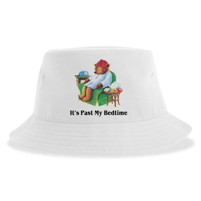 ItS Past My Bedtime Funny Bear Lover Gifts Sustainable Bucket Hat